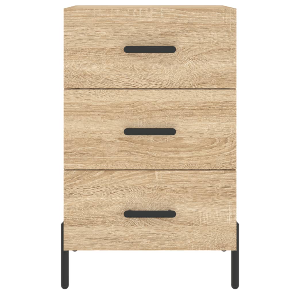 vidaXL Bedside Cabinet Sonoma Oak 40x40x66 cm Engineered Wood 5