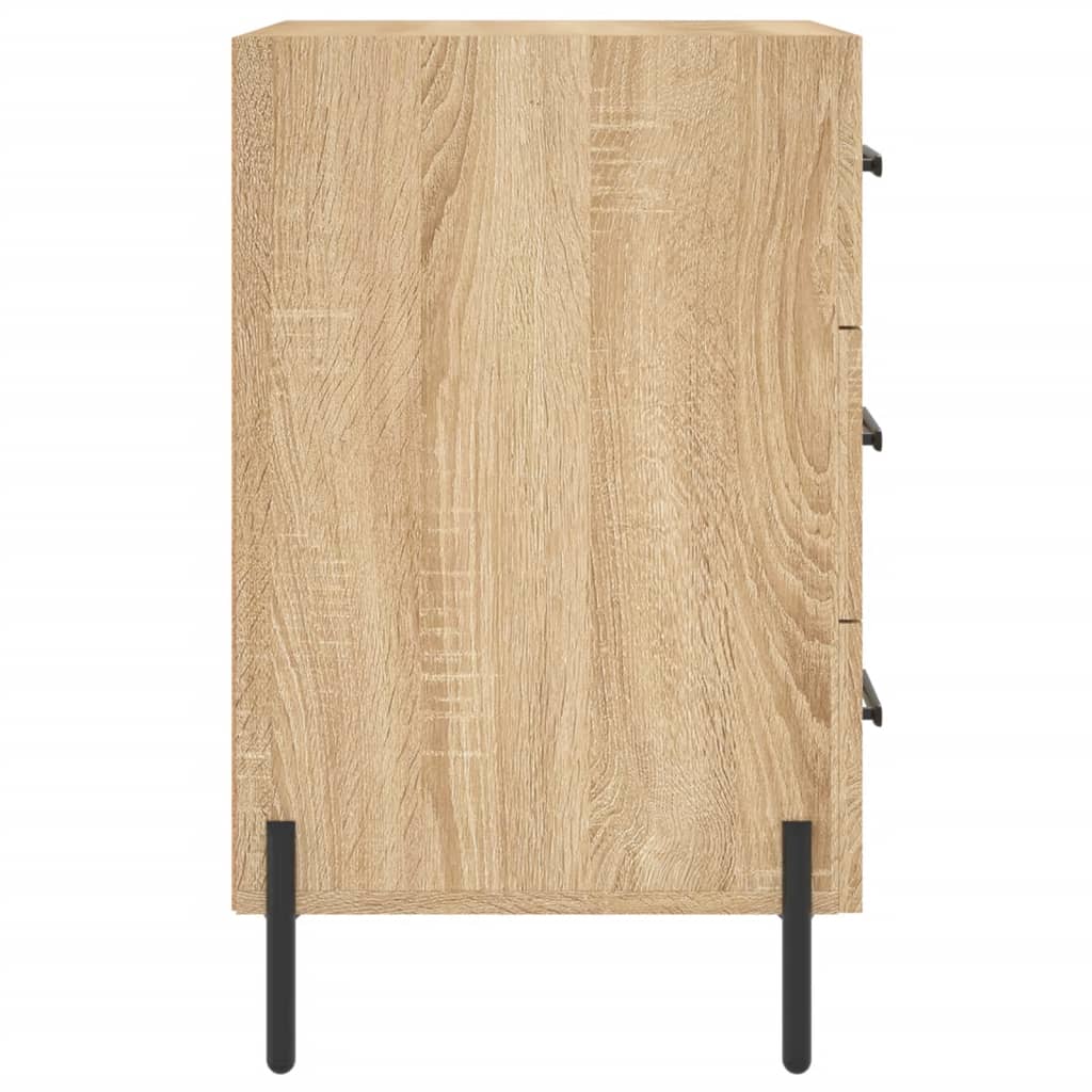 vidaXL Bedside Cabinet Sonoma Oak 40x40x66 cm Engineered Wood 6