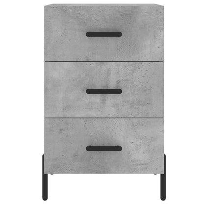 vidaXL Bedside Cabinet Concrete Grey 40x40x66 cm Engineered Wood 5