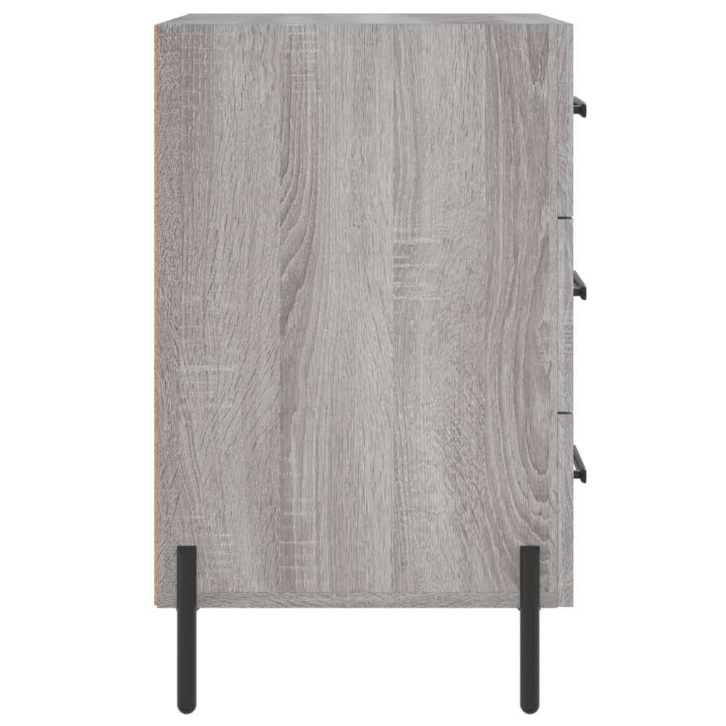 vidaXL Bedside Cabinet Grey Sonoma 40x40x66 cm Engineered Wood 6