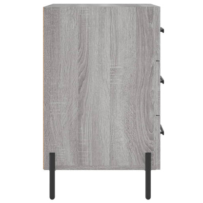 vidaXL Bedside Cabinet Grey Sonoma 40x40x66 cm Engineered Wood 6