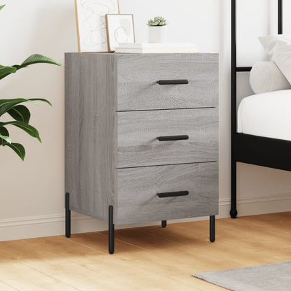 vidaXL Bedside Cabinet Grey Sonoma 40x40x66 cm Engineered Wood 1