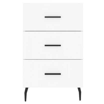 vidaXL Bedside Cabinet White 40x40x66 cm Engineered Wood 5
