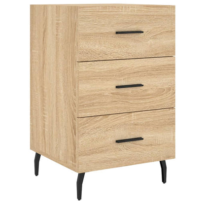 vidaXL Bedside Cabinet Sonoma Oak 40x40x66 cm Engineered Wood 2