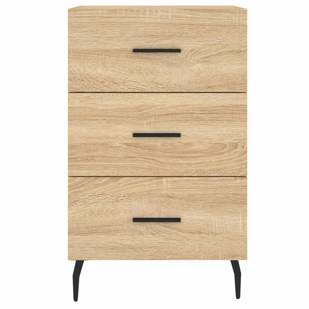vidaXL Bedside Cabinet Sonoma Oak 40x40x66 cm Engineered Wood 5