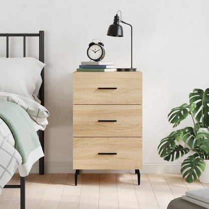 vidaXL Bedside Cabinet Sonoma Oak 40x40x66 cm Engineered Wood 1
