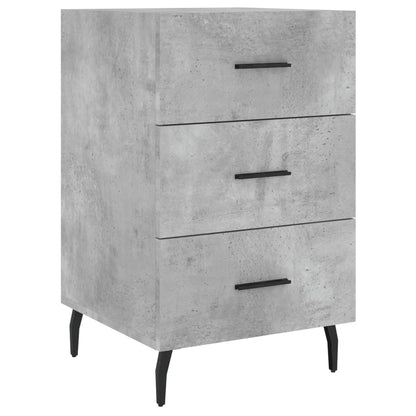 vidaXL Bedside Cabinet Concrete Grey 40x40x66 cm Engineered Wood 2