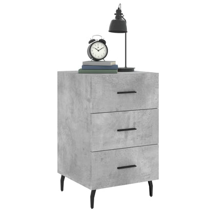 vidaXL Bedside Cabinet Concrete Grey 40x40x66 cm Engineered Wood 3