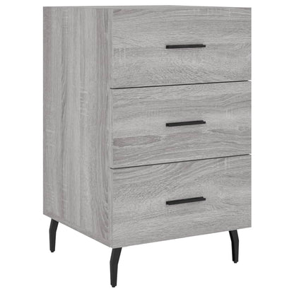 vidaXL Bedside Cabinet Grey Sonoma 40x40x66 cm Engineered Wood 2