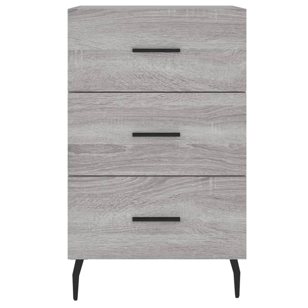 vidaXL Bedside Cabinet Grey Sonoma 40x40x66 cm Engineered Wood 5