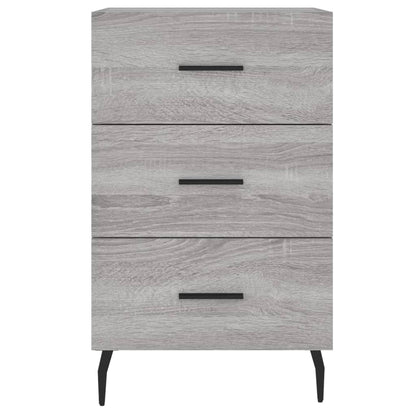 vidaXL Bedside Cabinet Grey Sonoma 40x40x66 cm Engineered Wood 5