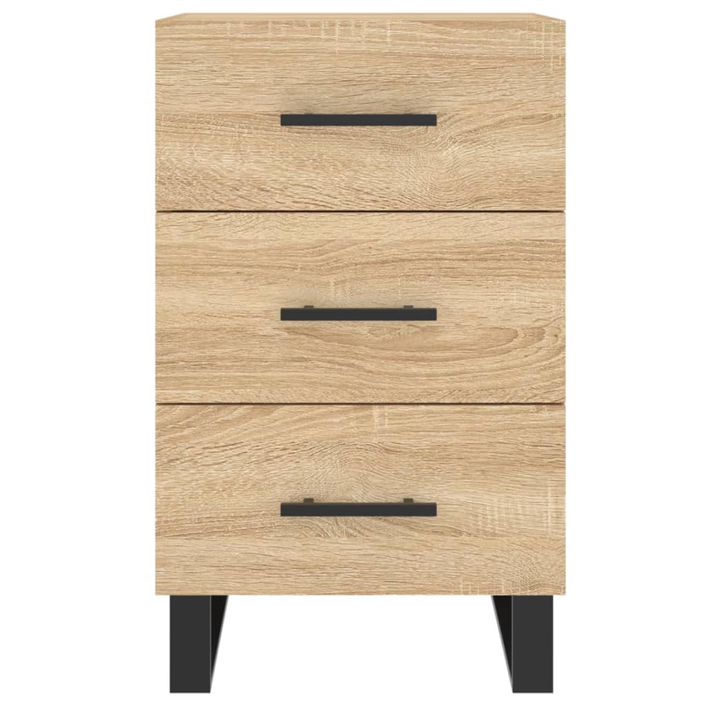 vidaXL Bedside Cabinet Sonoma Oak 40x40x66 cm Engineered Wood 5