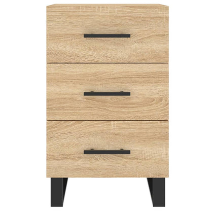 vidaXL Bedside Cabinet Sonoma Oak 40x40x66 cm Engineered Wood 5