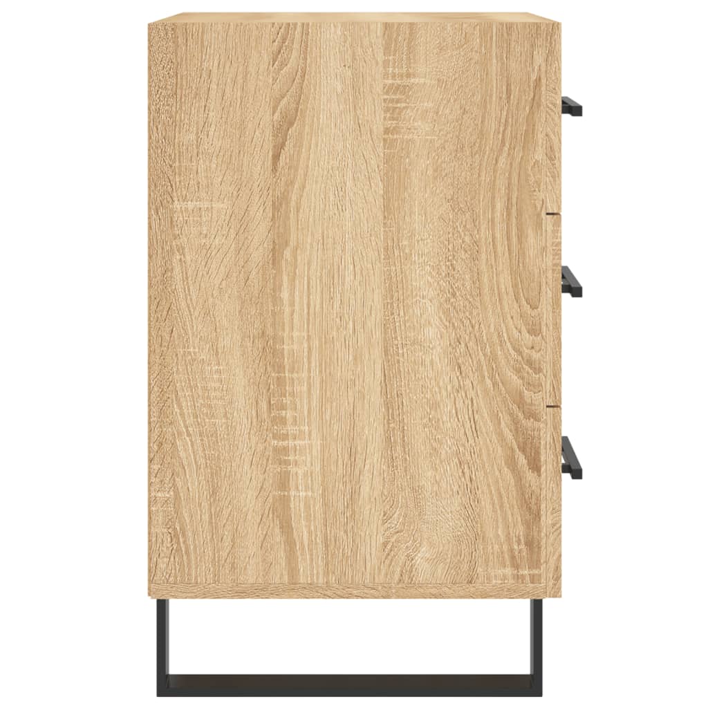 vidaXL Bedside Cabinet Sonoma Oak 40x40x66 cm Engineered Wood 6