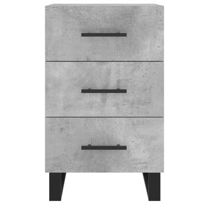 vidaXL Bedside Cabinet Concrete Grey 40x40x66 cm Engineered Wood 5
