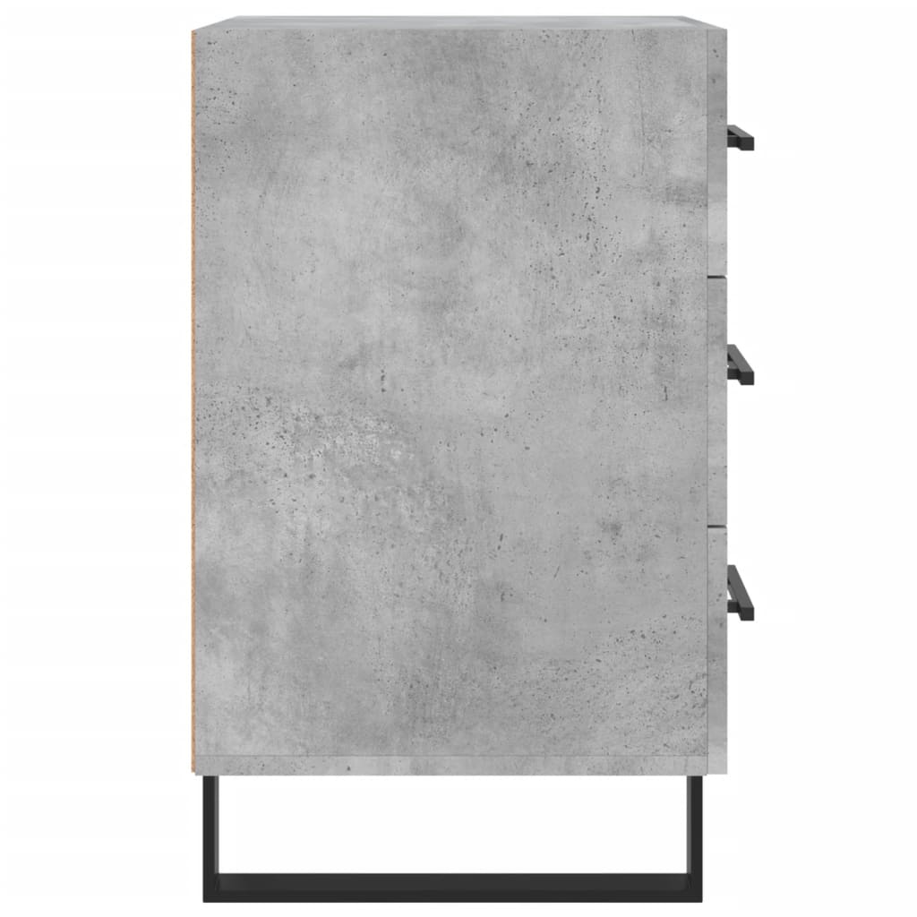 vidaXL Bedside Cabinet Concrete Grey 40x40x66 cm Engineered Wood 6