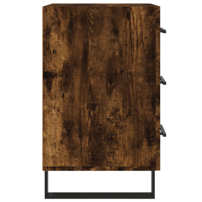 vidaXL Bedside Cabinet Smoked Oak 40x40x66 cm Engineered Wood 6
