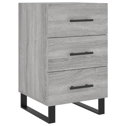 vidaXL Bedside Cabinet Grey Sonoma 40x40x66 cm Engineered Wood 2