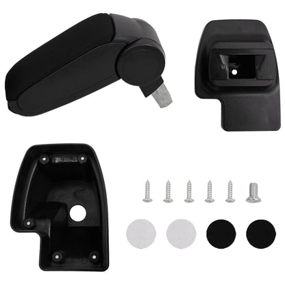 vidaXL Car Armrest Black 15x35x(33-49.5) cm ABS 1