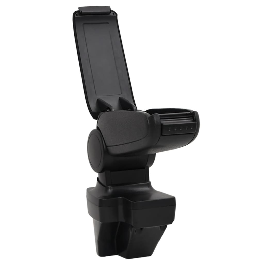 vidaXL Car Armrest Black 15x35x(33-49.5) cm ABS 4