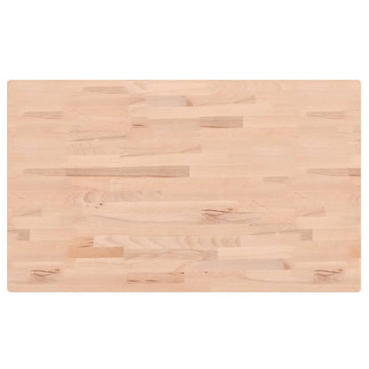 vidaXL Table Top 100x60x1.5 cm Rectangular Solid Wood Beech 2