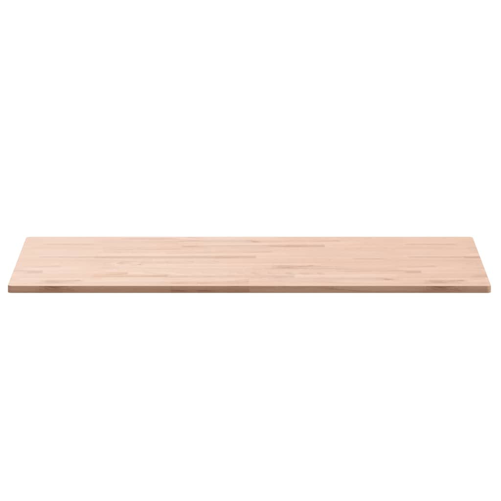 vidaXL Table Top 100x60x1.5 cm Rectangular Solid Wood Beech 4