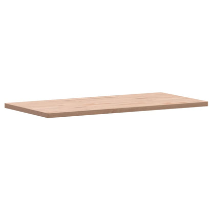 Table Top Rectangular Solid Wood Beech Natural 100 cm 2.5 cm 50 cm