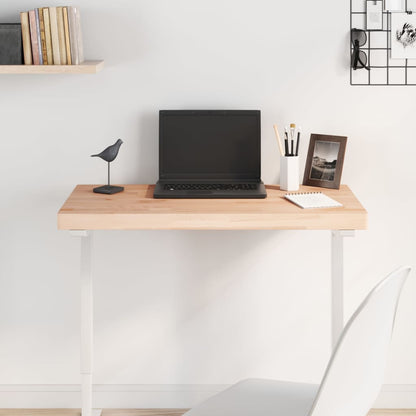 vidaXL Table Top Rectangular Solid Wood Beech Natural