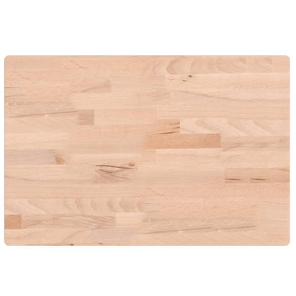 vidaXL Table Top 60x40x4 cm Rectangular Solid Wood Beech 2