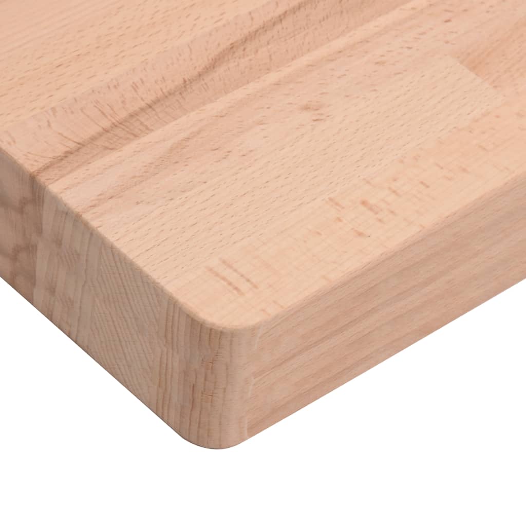 vidaXL Table Top 60x40x4 cm Rectangular Solid Wood Beech 6