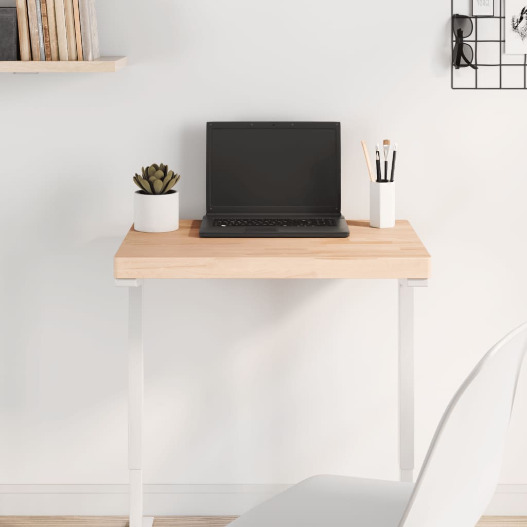 vidaXL Table Top 60x40x4 cm Rectangular Solid Wood Beech 1