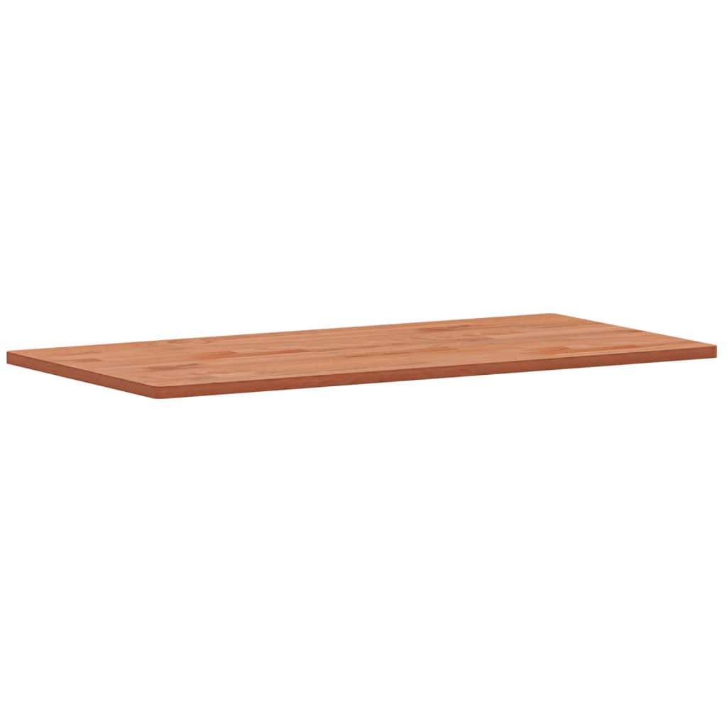 vidaXL Table Top 100x50x1.5 cm Rectangular Solid Wood Beech 3