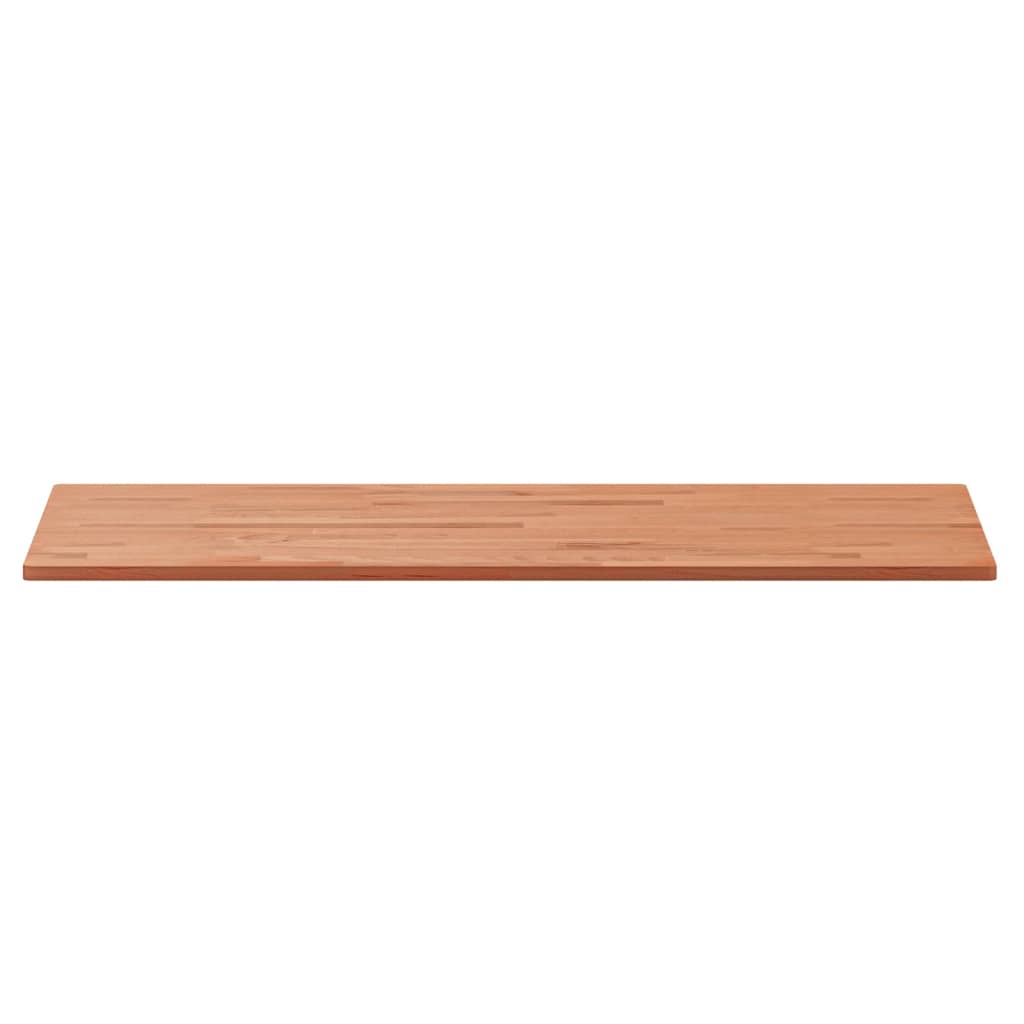 vidaXL Table Top 100x50x1.5 cm Rectangular Solid Wood Beech 4