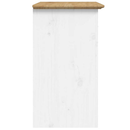vidaXL Bedside Cabinet BODO Brown 53x38.5x66 cm Solid Wood Pine 5