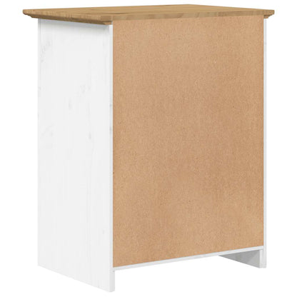 vidaXL Bedside Cabinet BODO Brown 53x38.5x66 cm Solid Wood Pine 6