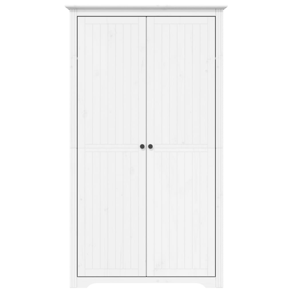 vidaXL Wardrobe "BODO" White 99x53,5x173 cm Solid Wood Pine 3