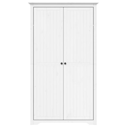 vidaXL Wardrobe "BODO" White 99x53,5x173 cm Solid Wood Pine 3