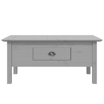 vidaXL Coffee Table BODO Grey 100x55x45 cm Solid Wood Pine 3
