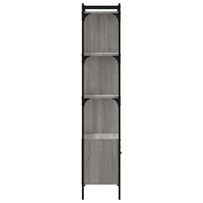 vidaXL Bookcase with Door Grey Sonoma 44.5x30x154.5 cm Engineered Wood 5
