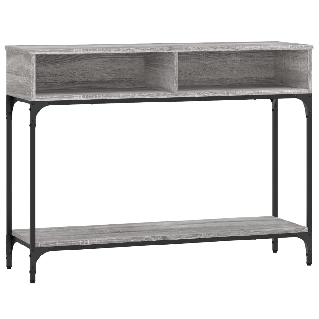 vidaXL Console Table Grey Sonoma 100x30.5x75 cm Engineered Wood 2