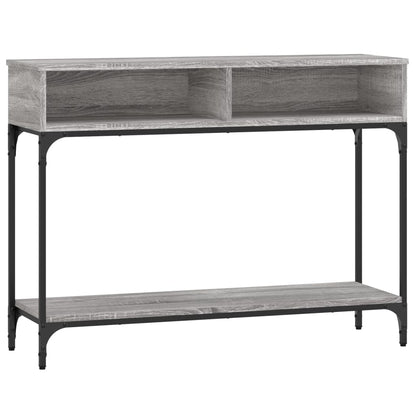 vidaXL Console Table Grey Sonoma 100x30.5x75 cm Engineered Wood 2