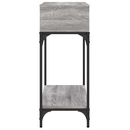 vidaXL Console Table Grey Sonoma 100x30.5x75 cm Engineered Wood 4