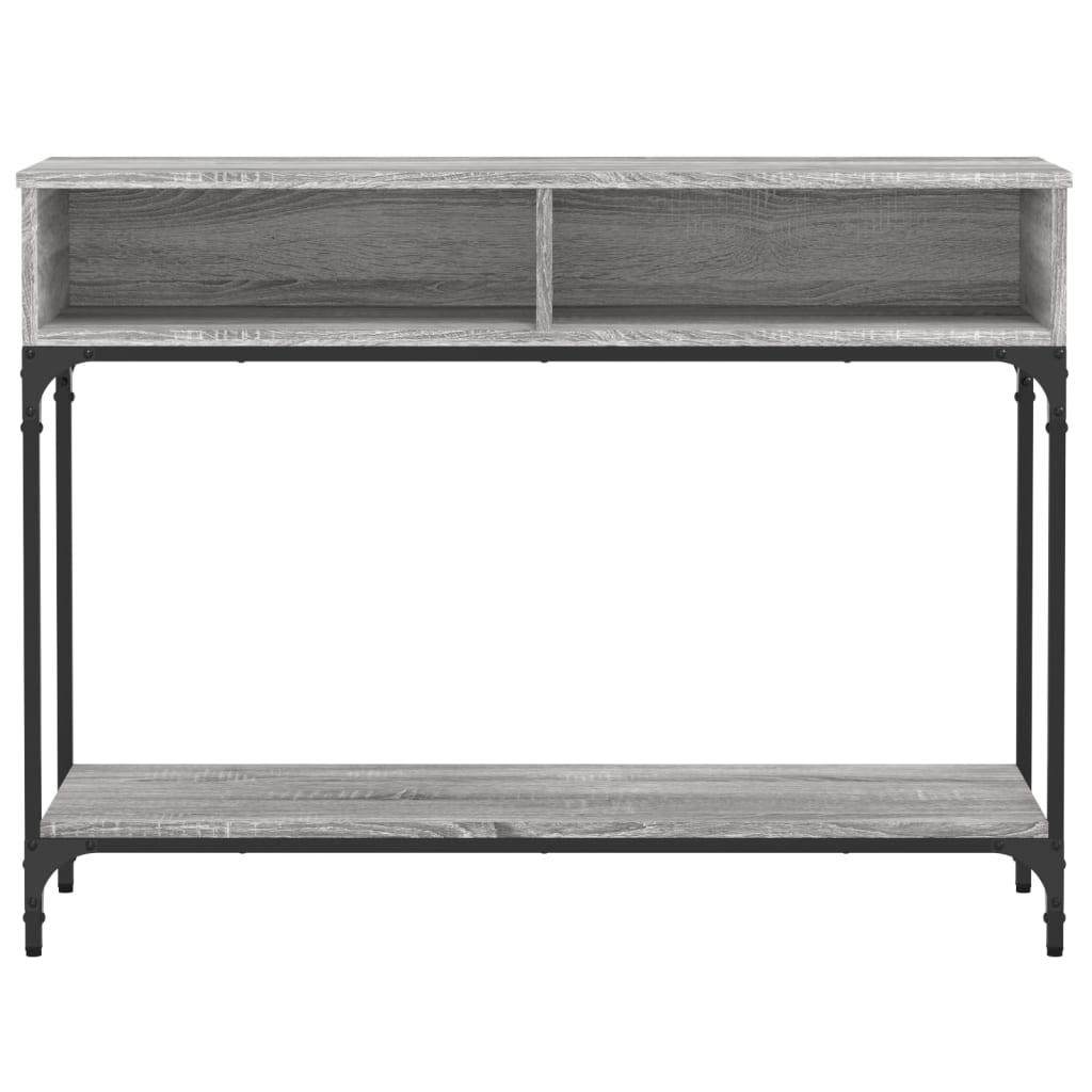 vidaXL Console Table Grey Sonoma 100x30.5x75 cm Engineered Wood 5