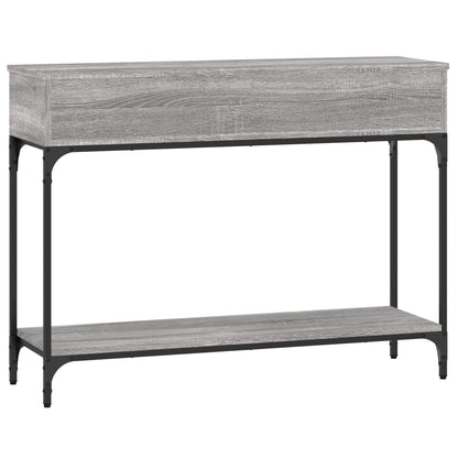 vidaXL Console Table Grey Sonoma 100x30.5x75 cm Engineered Wood 6
