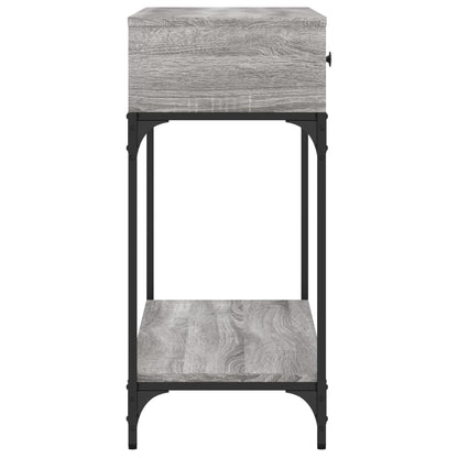 vidaXL Console Table Grey Sonoma 100x34,5x75 cm Engineered Wood 6