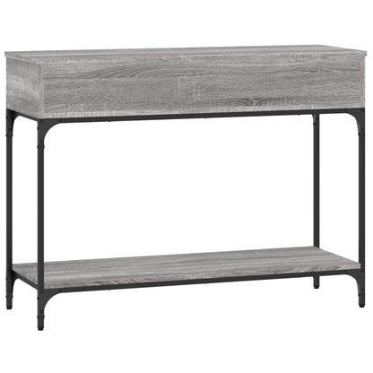 vidaXL Console Table Grey Sonoma 100x34,5x75 cm Engineered Wood 5
