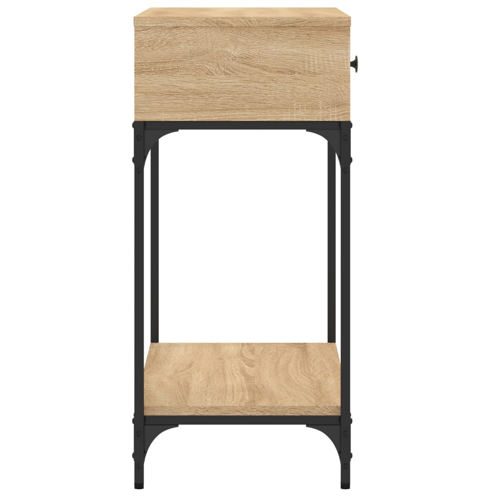 vidaXL Console Table Sonoma Oak 75x34,5x75 cm Engineered Wood 5