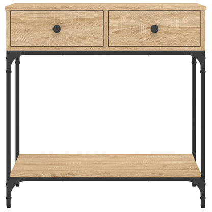 vidaXL Console Table Sonoma Oak 75x34,5x75 cm Engineered Wood 6