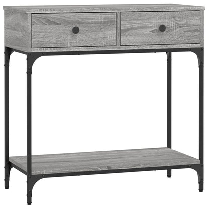 vidaXL Console Table Grey Sonoma 75x34,5x75 cm Engineered Wood 2