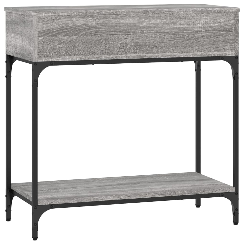 vidaXL Console Table Grey Sonoma 75x34,5x75 cm Engineered Wood 5